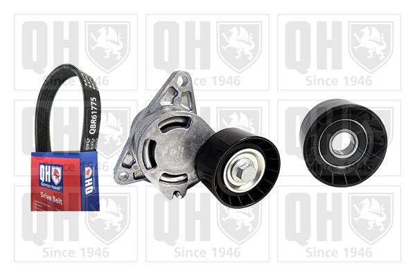 V formos rumbuotas diržas, komplektas QUINTON HAZELL QDK208