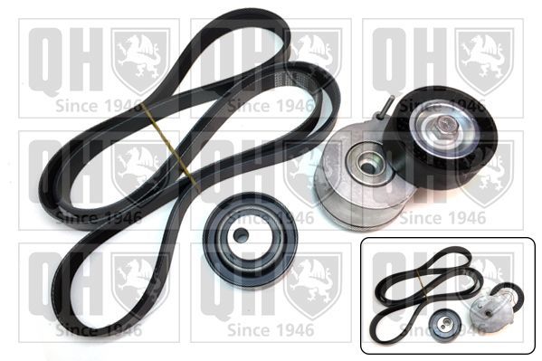 V formos rumbuotas diržas, komplektas QUINTON HAZELL QDK5