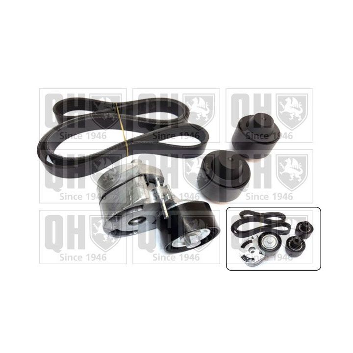 V formos rumbuotas diržas, komplektas QUINTON HAZELL QDK54