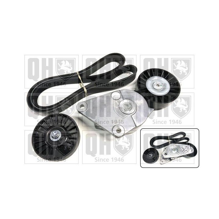 V formos rumbuotas diržas, komplektas QUINTON HAZELL QDK6