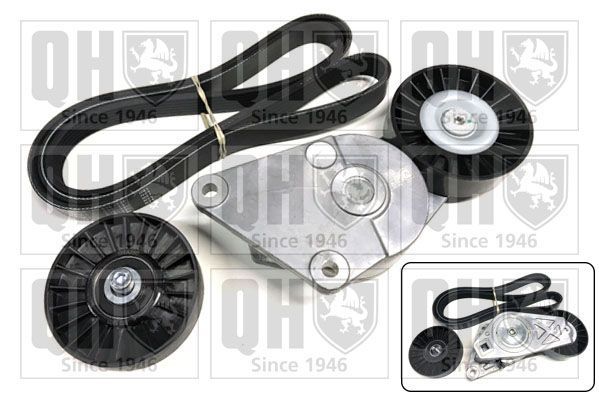 V formos rumbuotas diržas, komplektas QUINTON HAZELL QDK6