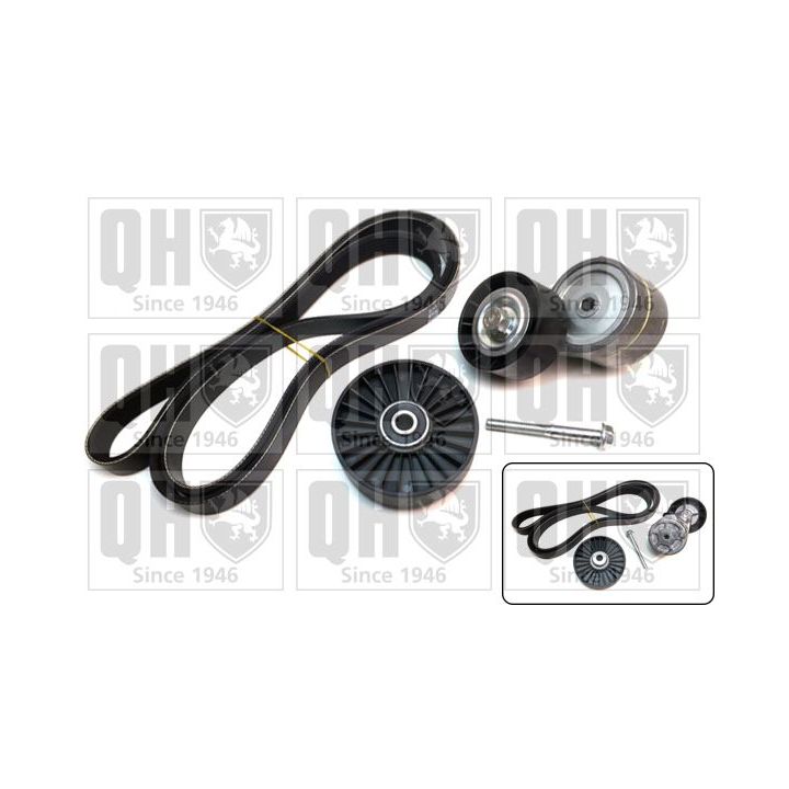 V formos rumbuotas diržas, komplektas QUINTON HAZELL QDK62