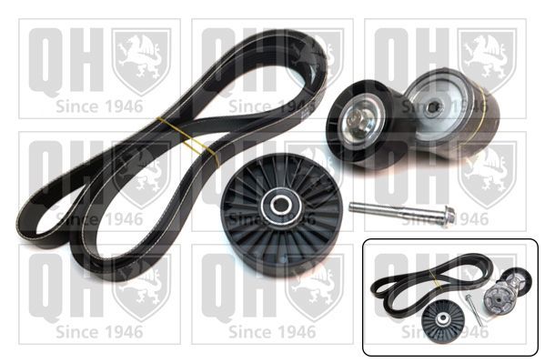 V formos rumbuotas diržas, komplektas QUINTON HAZELL QDK62