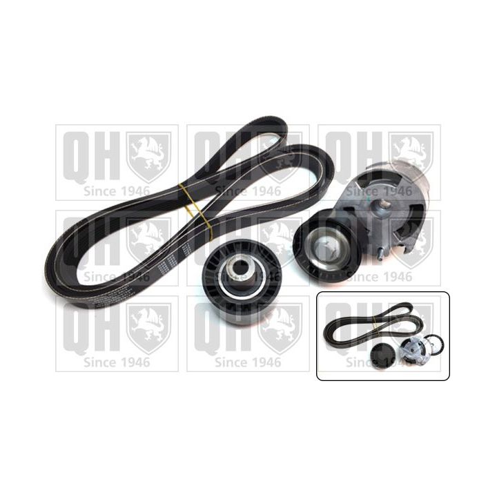 V formos rumbuotas diržas, komplektas QUINTON HAZELL QDK67