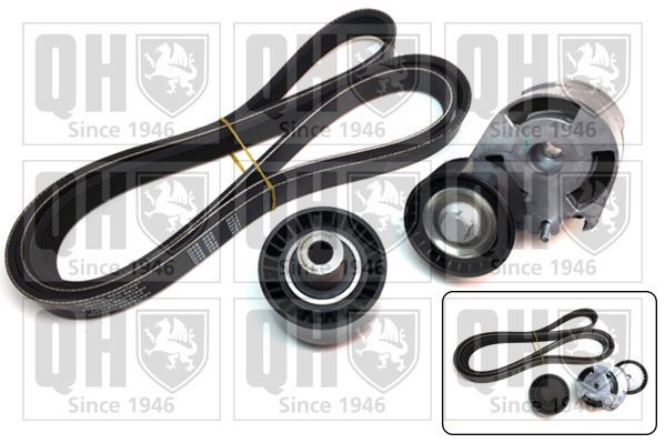 V formos rumbuotas diržas, komplektas QUINTON HAZELL QDK67