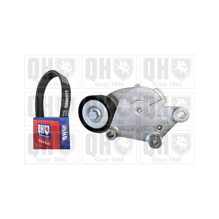 V formos rumbuotas diržas, komplektas QUINTON HAZELL QDK68