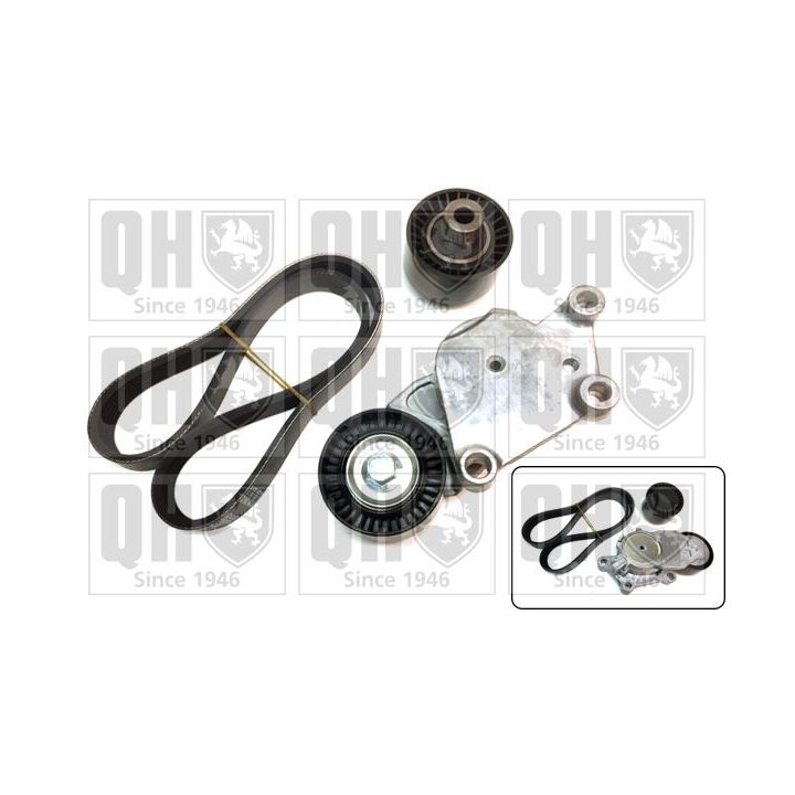 V formos rumbuotas diržas, komplektas QUINTON HAZELL QDK69