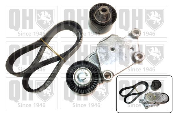 V formos rumbuotas diržas, komplektas QUINTON HAZELL QDK69