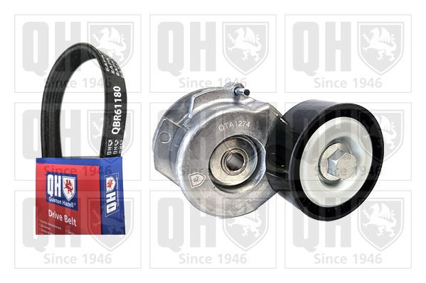 V formos rumbuotas diržas, komplektas QUINTON HAZELL QDK83