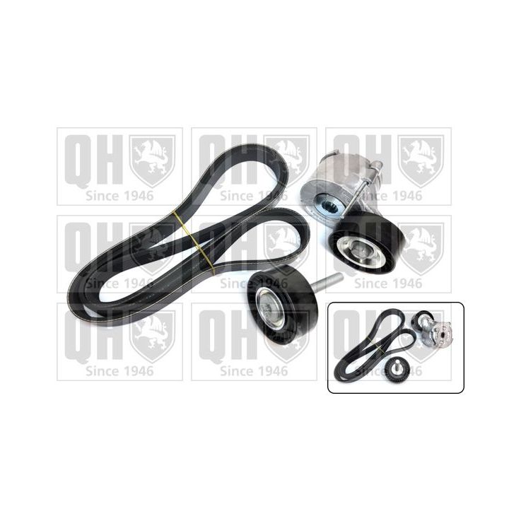 V formos rumbuotas diržas, komplektas QUINTON HAZELL QDK85