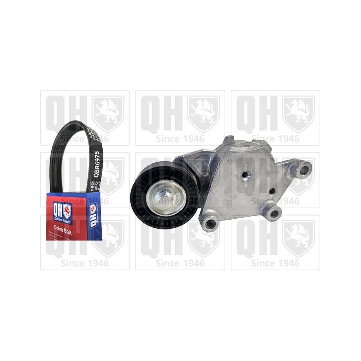 V formos rumbuotas diržas, komplektas QUINTON HAZELL QDK87