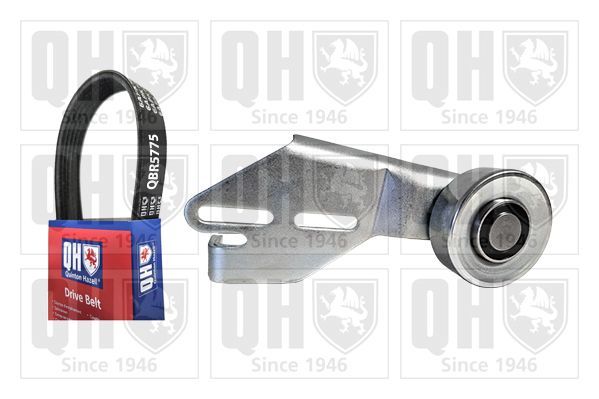 V formos rumbuotas diržas, komplektas QUINTON HAZELL QDK9