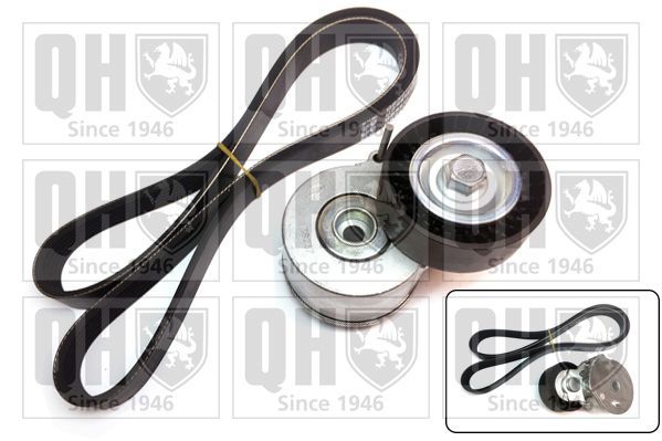 V formos rumbuotas diržas, komplektas QUINTON HAZELL QDK90