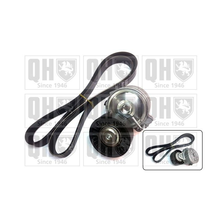 V formos rumbuotas diržas, komplektas QUINTON HAZELL QDK91