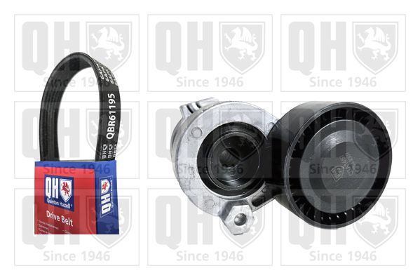 V formos rumbuotas diržas, komplektas QUINTON HAZELL QDK92