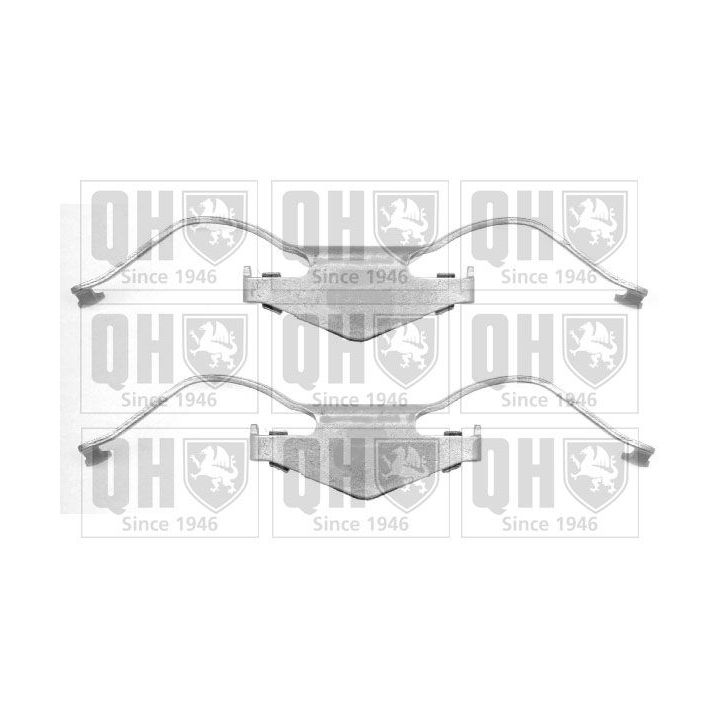 Priedų komplektas, diskinių stabdžių trinkelės QUINTON HAZELL BFK923