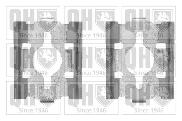 Priedų komplektas, diskinių stabdžių trinkelės QUINTON HAZELL BFK925