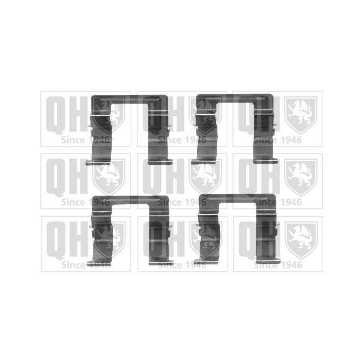 Priedų komplektas, diskinių stabdžių trinkelės QUINTON HAZELL BFK928