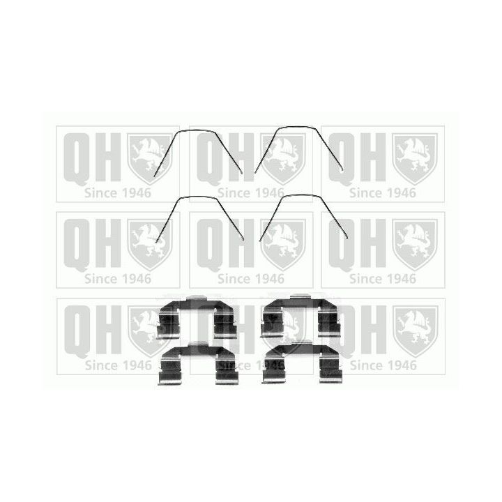 Priedų komplektas, diskinių stabdžių trinkelės QUINTON HAZELL BFK930