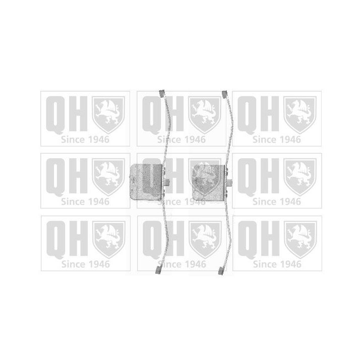 Priedų komplektas, diskinių stabdžių trinkelės QUINTON HAZELL BFK937