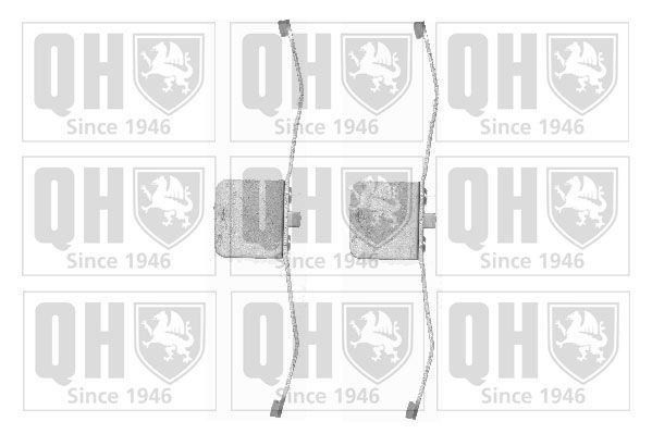 Priedų komplektas, diskinių stabdžių trinkelės QUINTON HAZELL BFK937