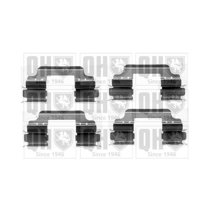 Priedų komplektas, diskinių stabdžių trinkelės QUINTON HAZELL BFK942