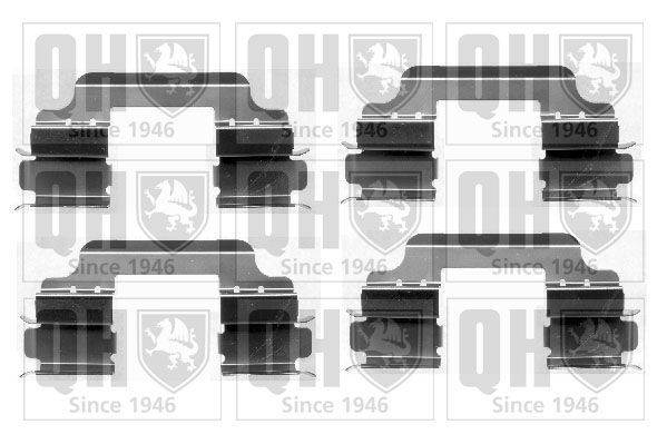 Priedų komplektas, diskinių stabdžių trinkelės QUINTON HAZELL BFK942