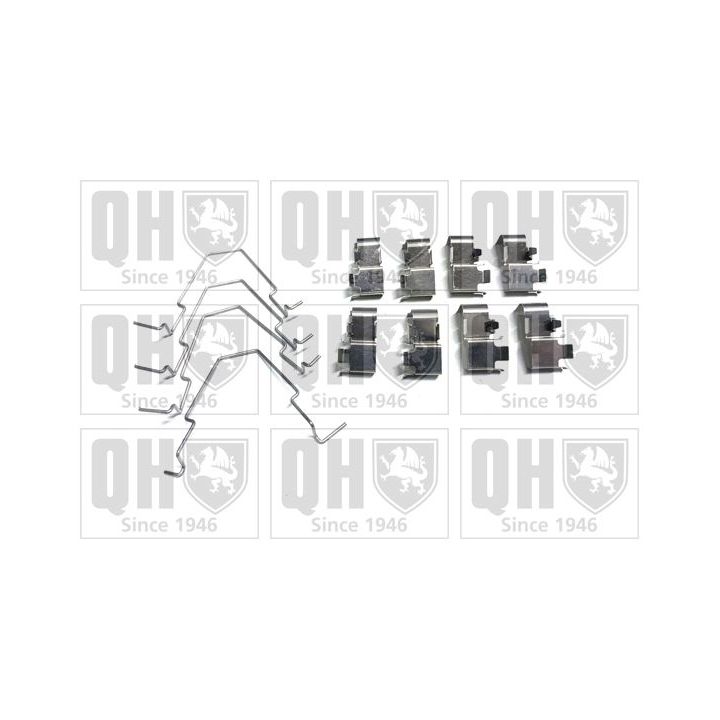 Priedų komplektas, diskinių stabdžių trinkelės QUINTON HAZELL BFK945