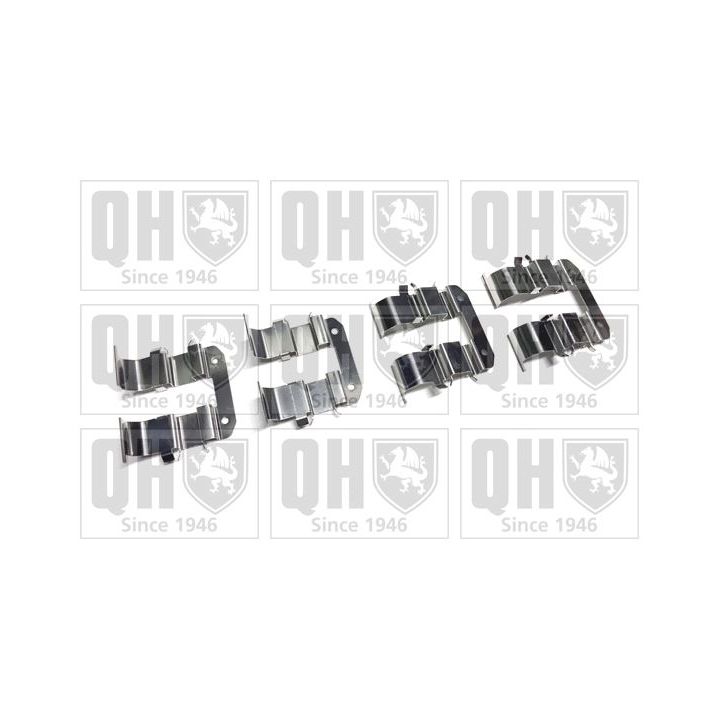 Priedų komplektas, diskinių stabdžių trinkelės QUINTON HAZELL BFK971