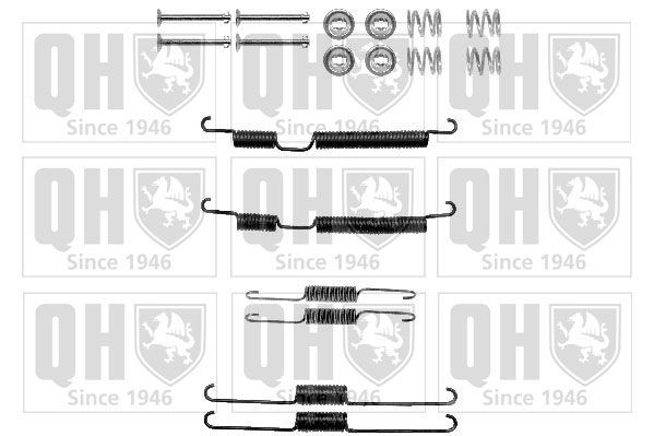 Priedų komplektas, stabdžių trinkelės QUINTON HAZELL BFK452