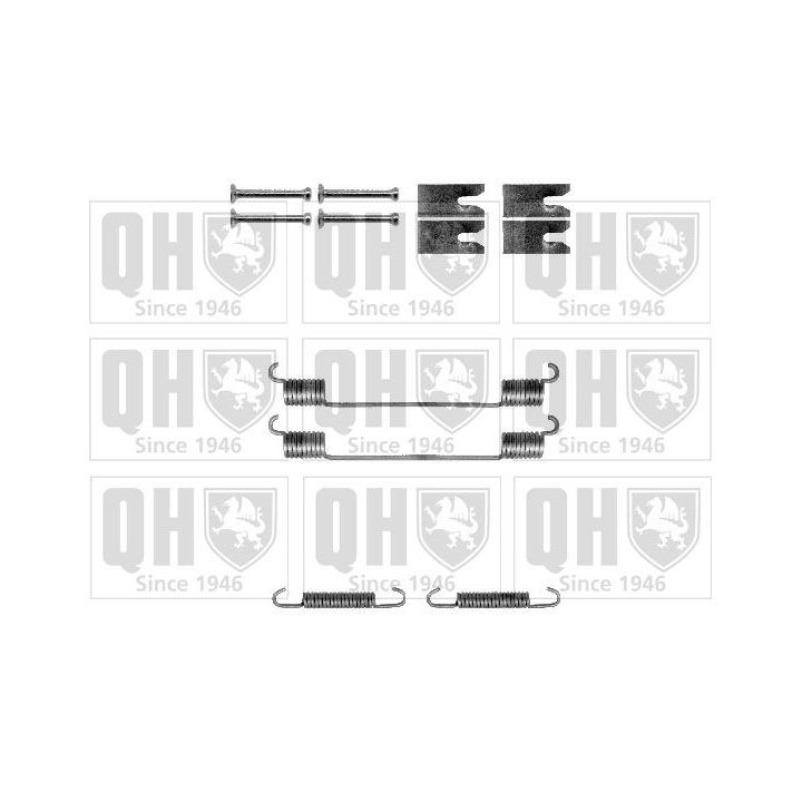 Priedų komplektas, stabdžių trinkelės QUINTON HAZELL BFK453