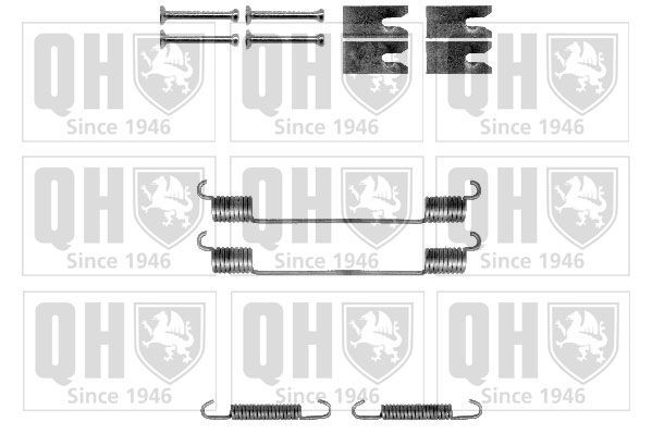 Priedų komplektas, stabdžių trinkelės QUINTON HAZELL BFK453
