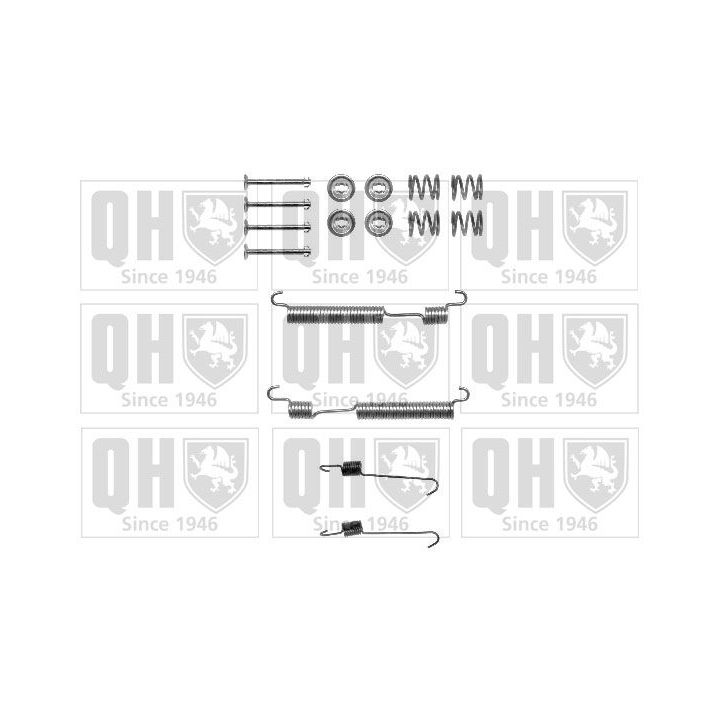 Priedų komplektas, stabdžių trinkelės QUINTON HAZELL BFK457