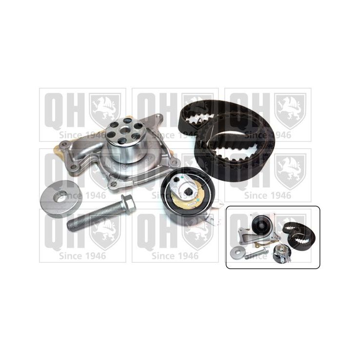 Vandens siurblio ir paskirstymo diržo komplektas QUINTON HAZELL QBPK8910