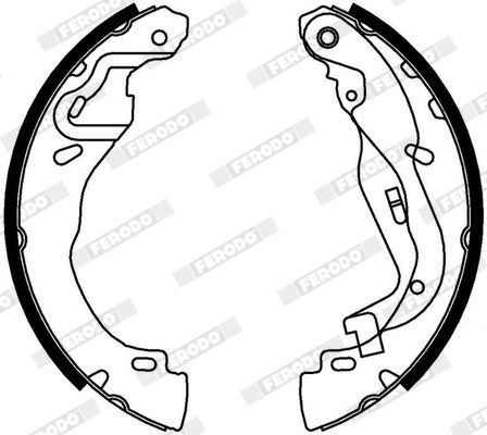 Stabdžių trinkelių komplektas FERODO FSB4332