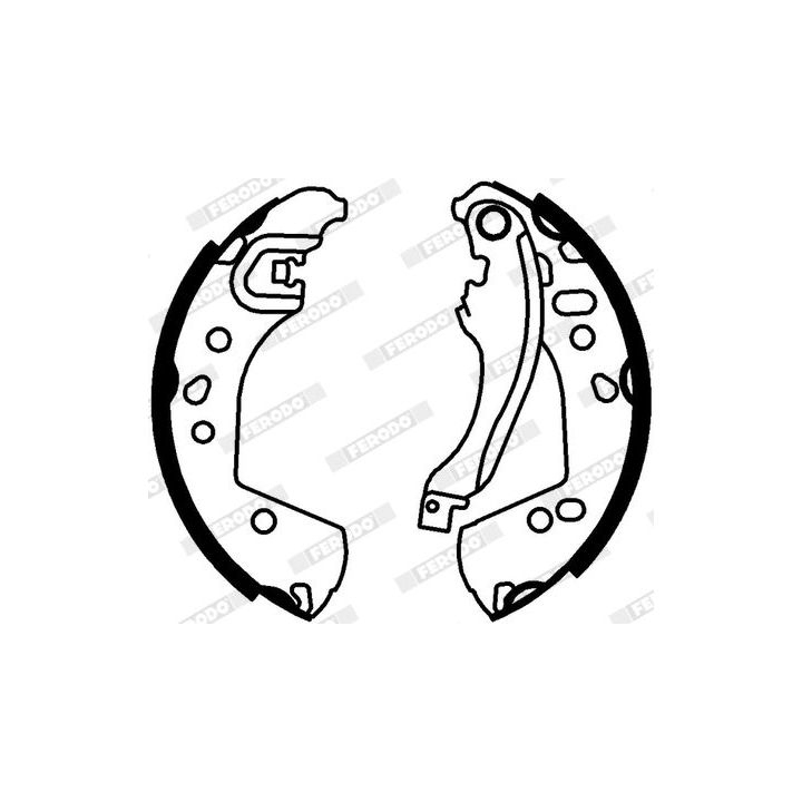 Stabdžių trinkelių komplektas FERODO FSB4336