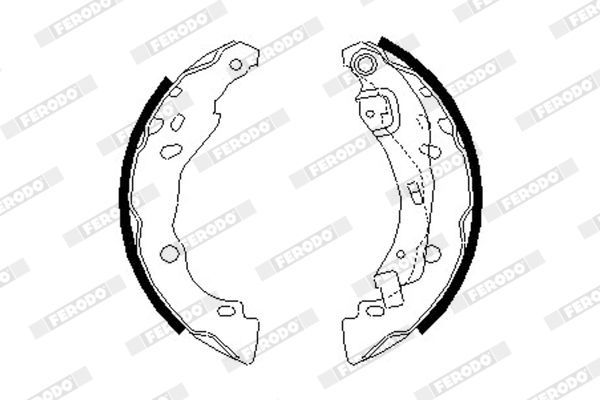 Stabdžių trinkelių komplektas FERODO FSB642