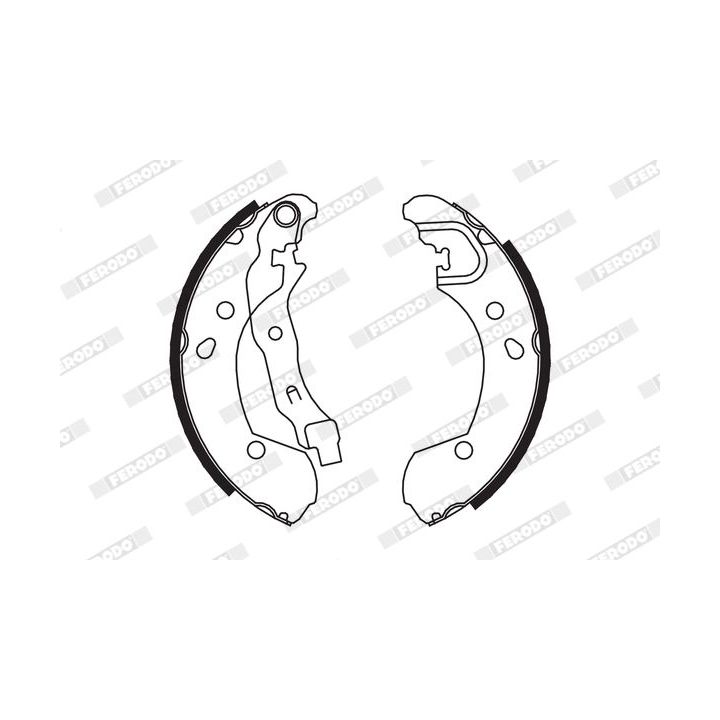 Stabdžių trinkelių komplektas FERODO FSB649