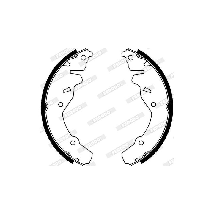 Stabdžių trinkelių komplektas FERODO FSB654