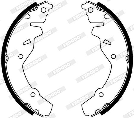 Stabdžių trinkelių komplektas FERODO FSB654