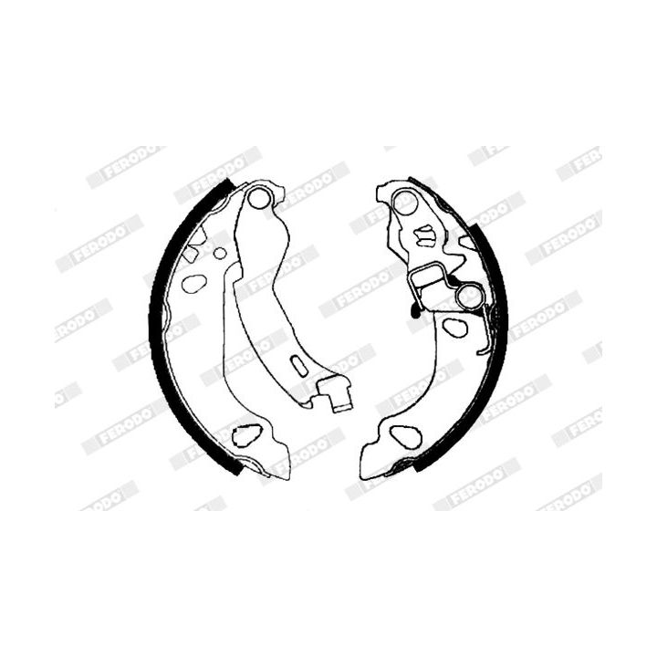Stabdžių trinkelių komplektas FERODO FSB655