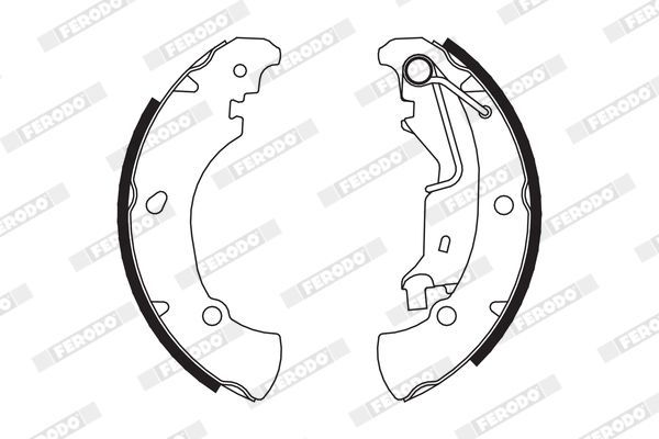 Stabdžių trinkelių komplektas FERODO FSB656