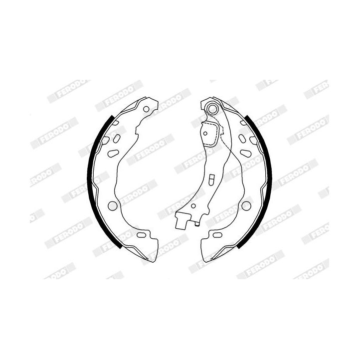 Stabdžių trinkelių komplektas FERODO FSB657