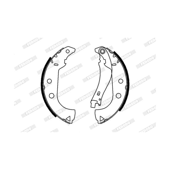 Stabdžių trinkelių komplektas FERODO FSB675