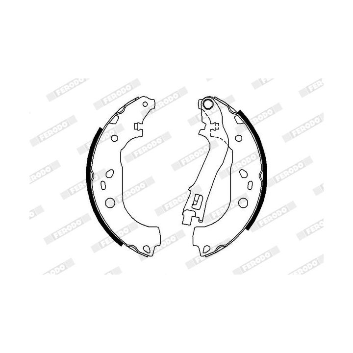 Stabdžių trinkelių komplektas FERODO FSB676