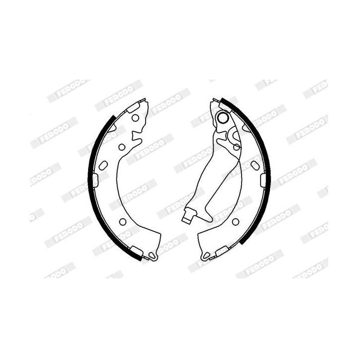 Stabdžių trinkelių komplektas FERODO FSB678