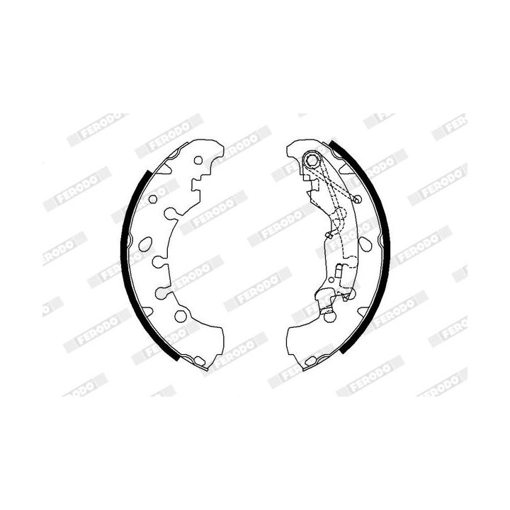 Stabdžių trinkelių komplektas FERODO FSB681