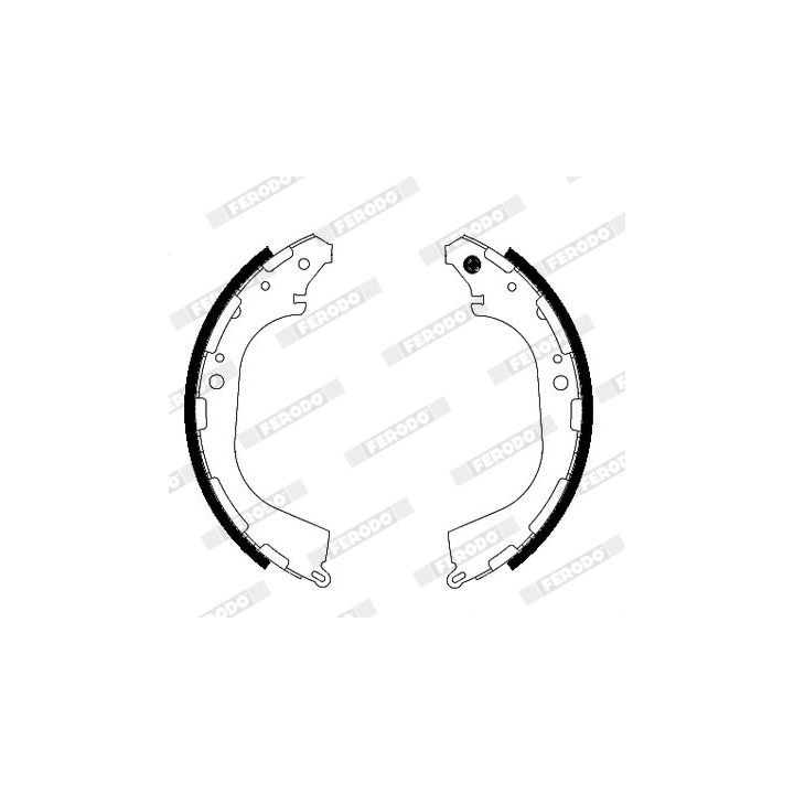 Stabdžių trinkelių komplektas FERODO FSB683