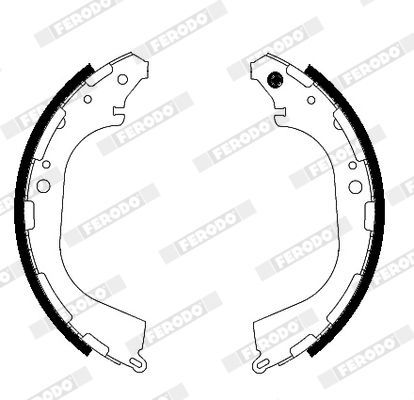 Stabdžių trinkelių komplektas FERODO FSB683