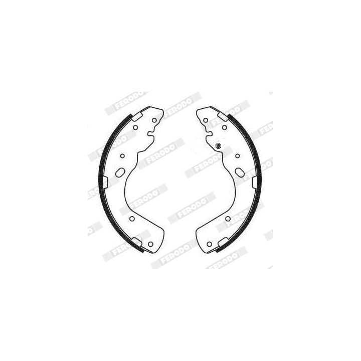 Stabdžių trinkelių komplektas FERODO FSB684